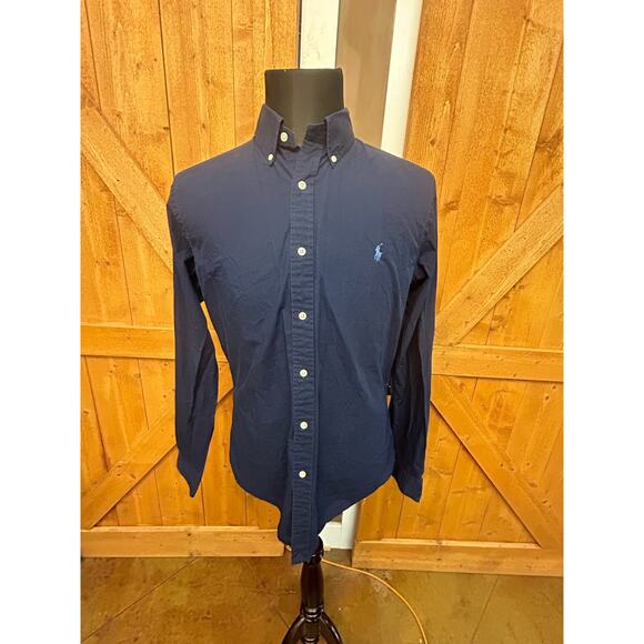 Polo Ralph Lauren Dark Blue Button Down Shirt - Picture 1 of 4